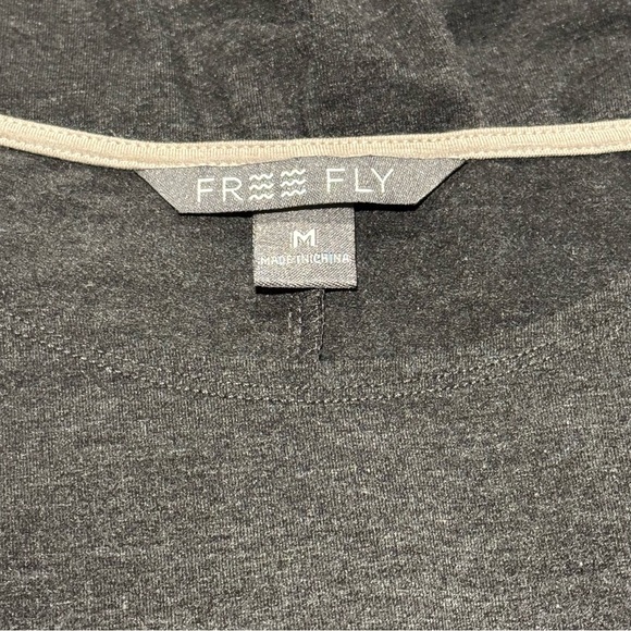 Free Fly Medium Heather Gray Bamboo Flex Sleeveless Tank Dress Stretch Comfort - Picture 3 of 6